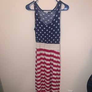 Closet Candy Stars and Stripes American Flag maxi